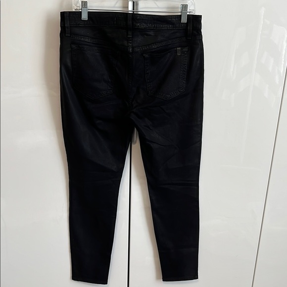 JOE’S JEANS Jet Black Coated Skinny Ankle Jeans, Size 30 - Picture 6 of 15